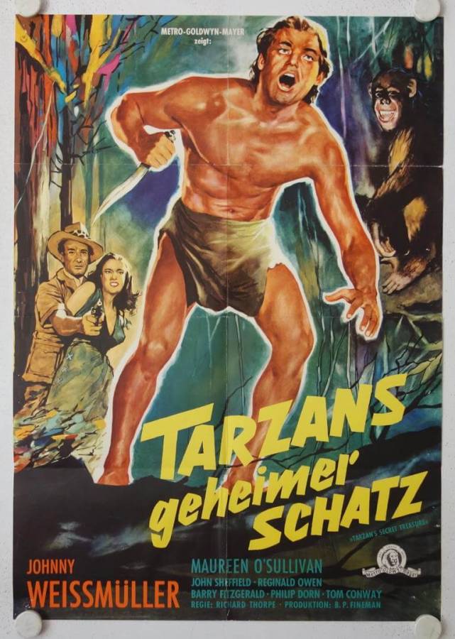 Tarzans geheimer Schatz originales deutsches Filmplakat